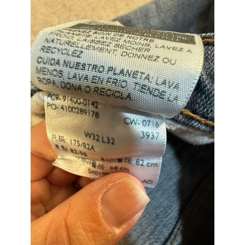 Signature by Levi Strauss & Co Mens Regular‎ Fit Blue Jeans W32 L32 Medium Wash